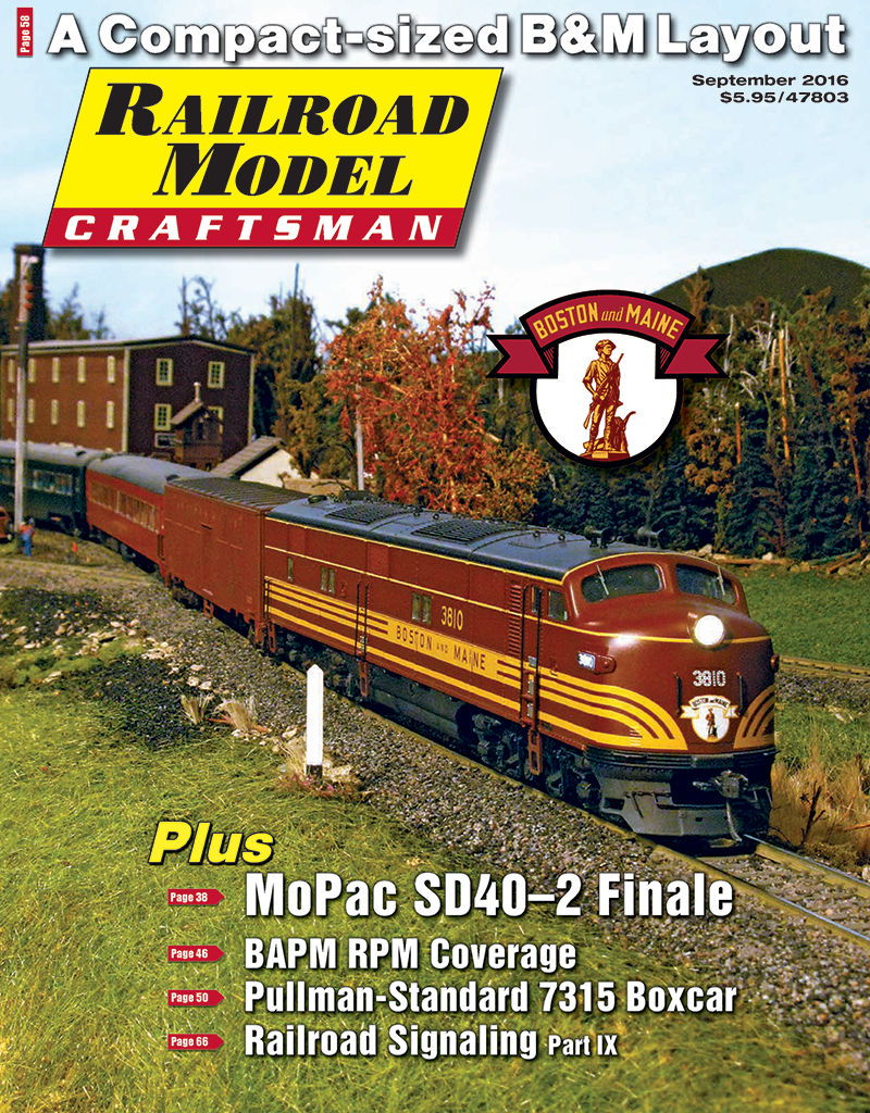 Railroad Model Craftsman September 2016