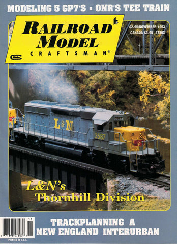 Railroad Model Craftsman November 1993